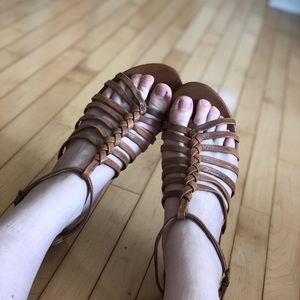 Lucky Brand Leather Strappy Sandals